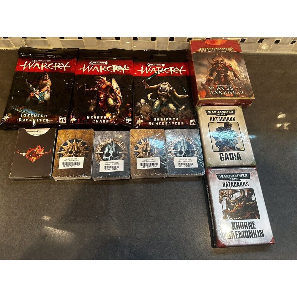 BRAND NEW LOT OF 11 WARHAMMER‎ AGE OF SIGMAR AOS WARCRY CARD PACKS